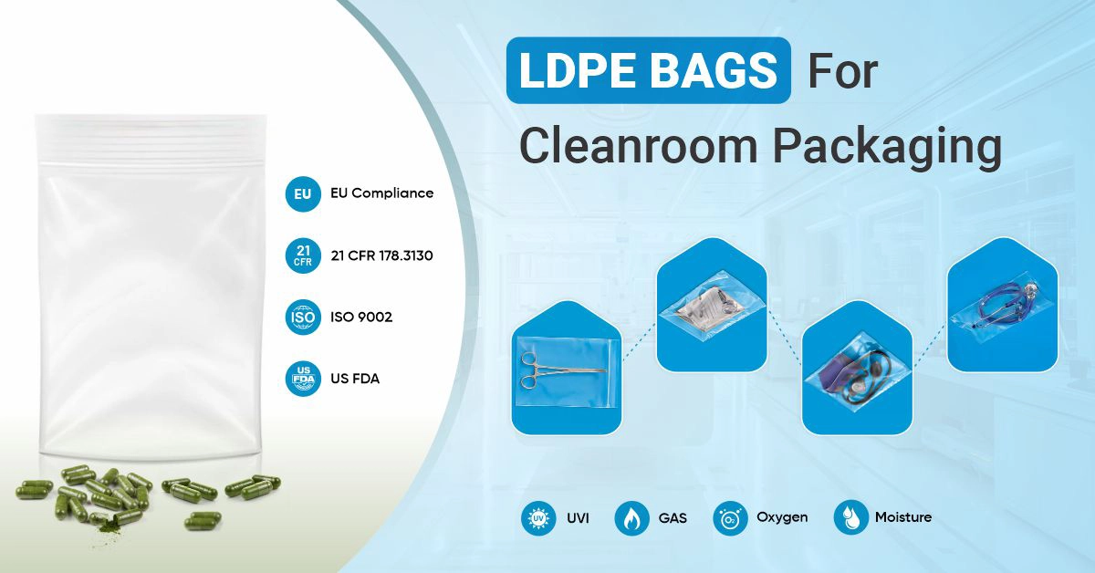   LDPE Bags For Cleanroom Packaging